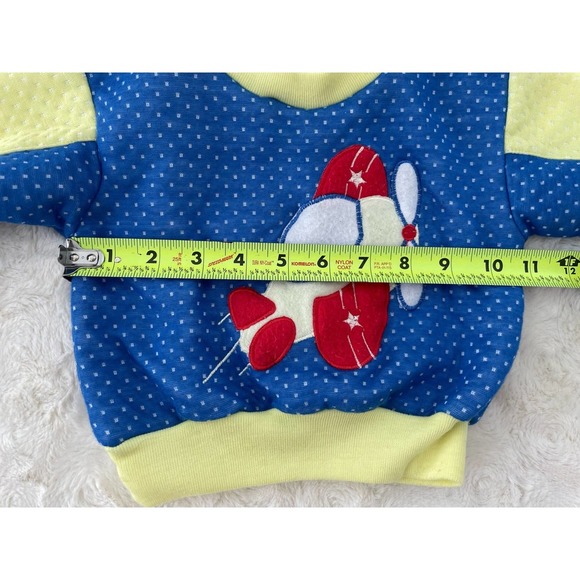Vintage French Fry's Airplane Sweatshirt 18 Months - Picture 6 of 7